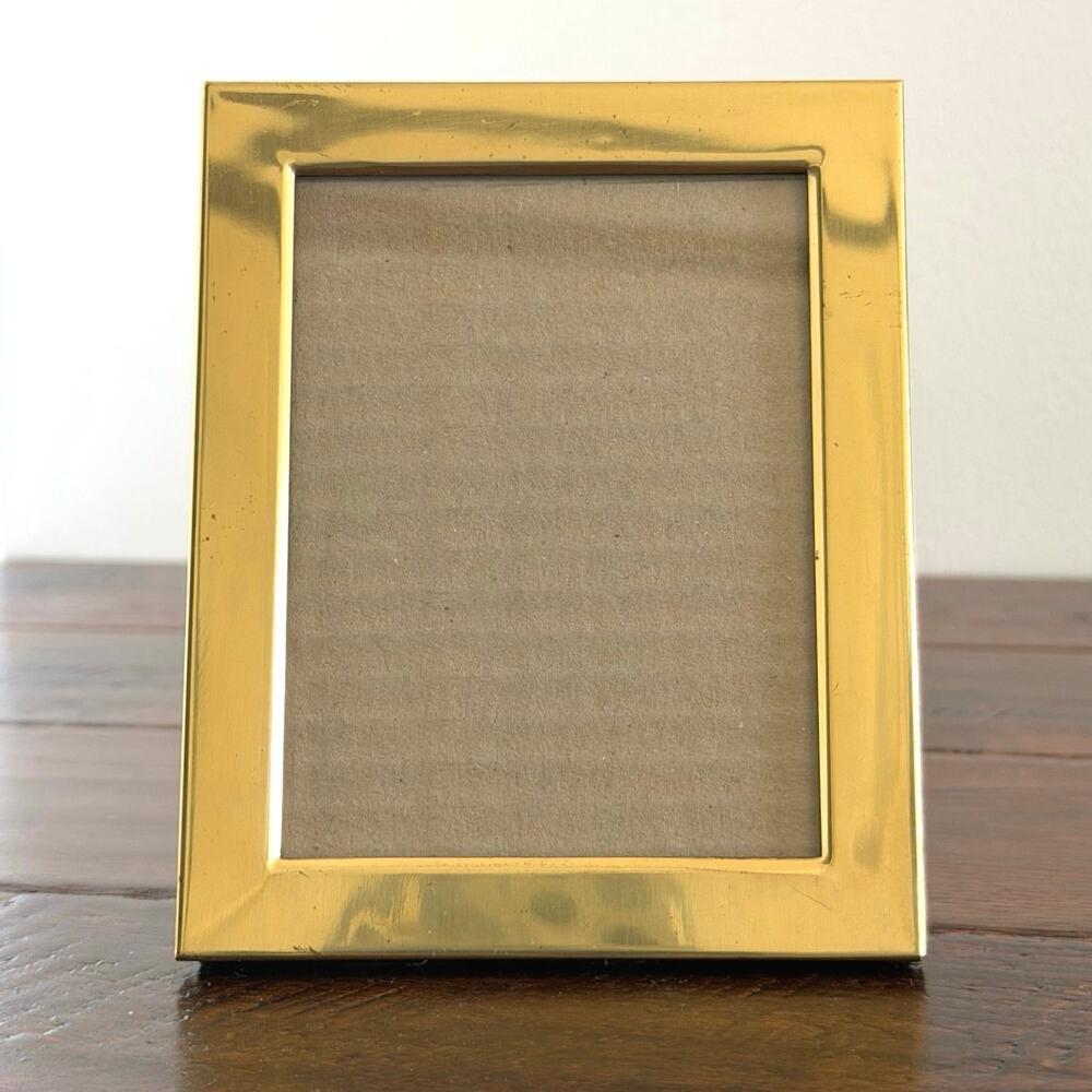 Vintage Brass Mini Picture Frame – Small 5x4 Inch Brass Photo Frame